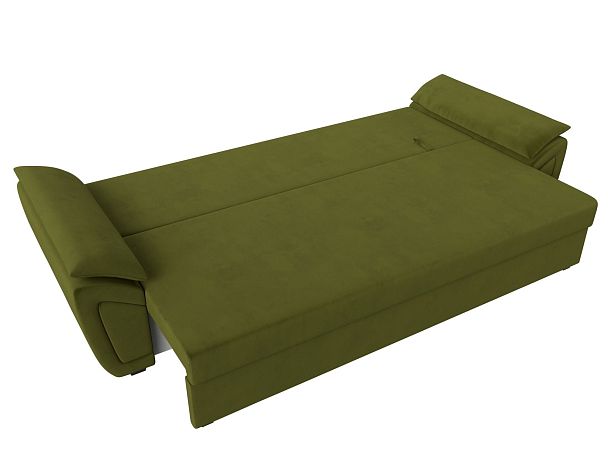 Прямой диван Нэстор Лайт (полностью микровельвет зеленый) - Вид 8