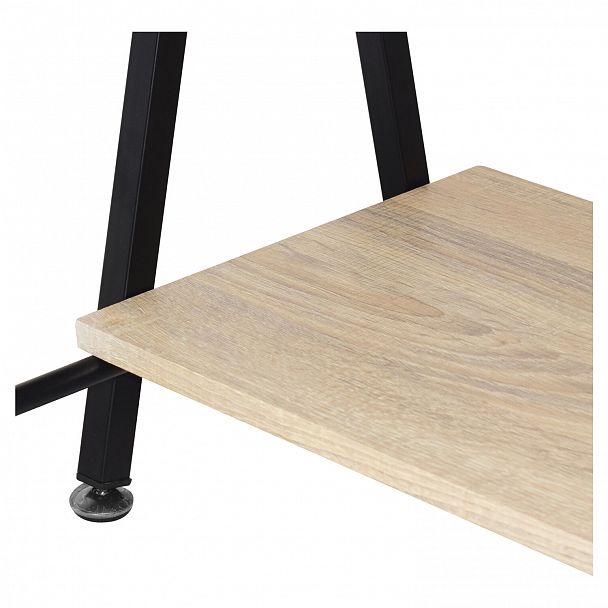 Стол на металлокаркасе BRABIX "LOFT CD-004", 1200х535х1110 мм, 3 полки, цвет дуб натуральный, 641220 - Вид 9