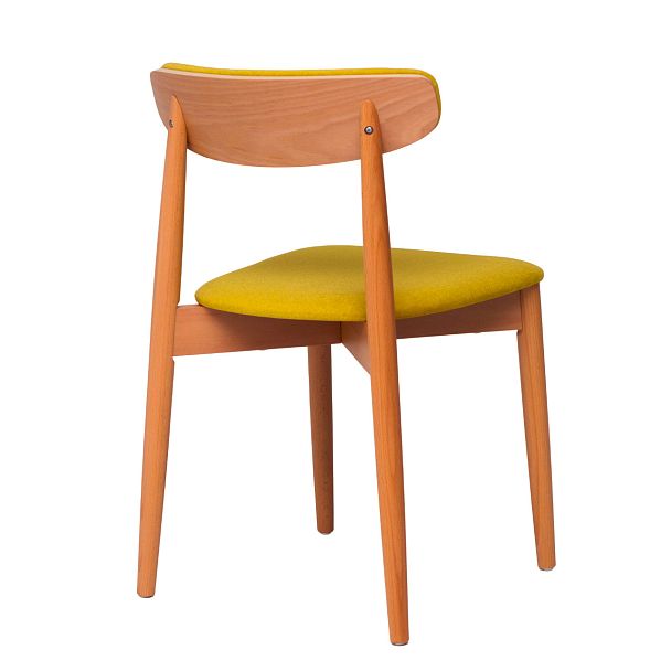 Стул Роквелл, мягкая спинка, желтый велюр - Вид 4