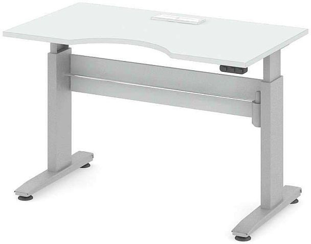 Стол офисный рабочий "Трансформер"  ПК-ТРС-СТЭ140Х80КК/ЭРД-В1-76 белый - Вид 1