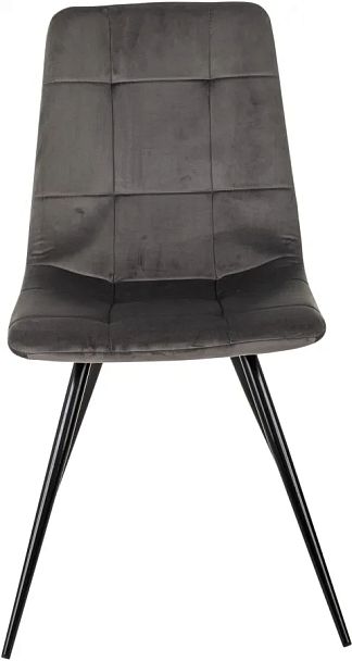 Стул для дома Бюрократ CH-K1_2 комплект 2шт т.серый Holland 18 металл черный на ножках (CH-K1_1/HL18_2) - Вид 2