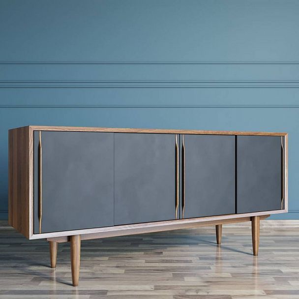 Комод 4 дверки "Bruni Black" BR-23 - Вид 3