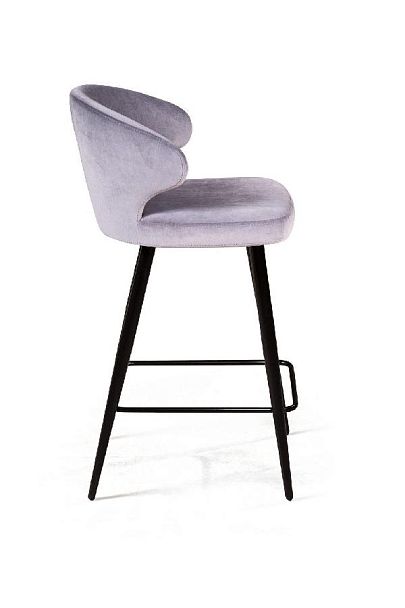 Стул полубарный Richard, бархат светло-серый 26 - Вид 6