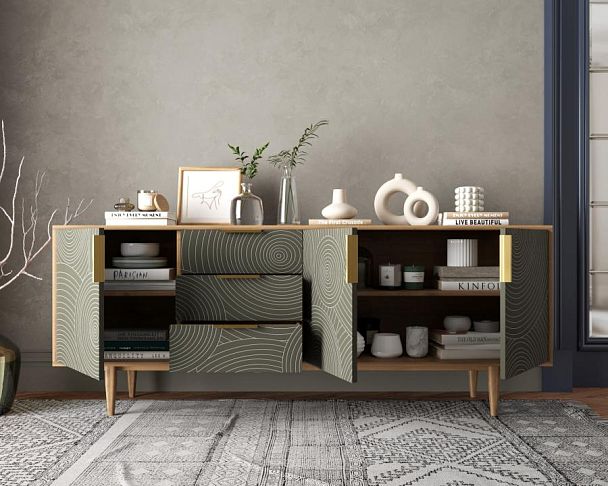 Комод Line удлиненный R25/browngrey - Вид 2