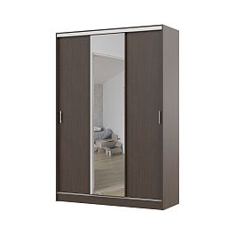 Альянс 1,5 м шкаф-купе (1500*2200*610 мм) венге/венге - Фото предпросмотра