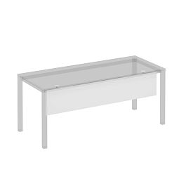 Экран стола защитный (ДСП) с кронштейнами для стола 180 на белом металлокаркасе КФ Комфорт КФ К.Б 815 БП белый премиум - Фото предпросмотра