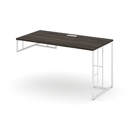 Rift Стол письменный для опорной тумбы левый RF.SPOT-003 (L) Дуб Мали/Металл Белый 1380*600*750 - Фото предпросмотра