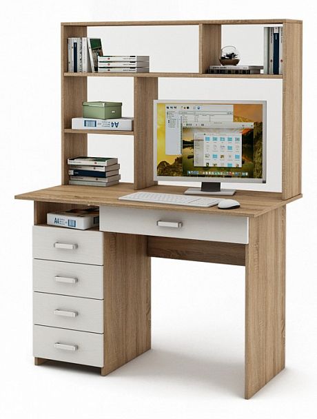 Стол компьютерный Лайт-4Я СН - Вид 1