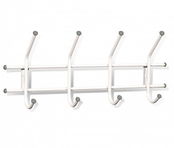 Вешалка Sheffilton Стандарт 1/4 настенная белый/серый - Вид 2