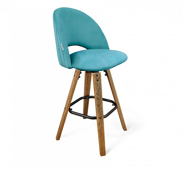 Стул полубарный Sheffilton SHT-ST34-1/S93 голубая пастель/дуб коричн.браш./черны - Вид 2