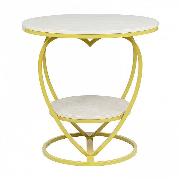Стол Valentine, Мрамор билбао, золото - Вид 3