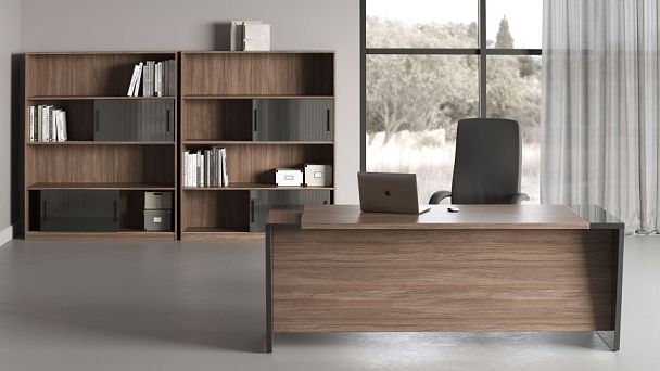 Креденция с секцией, древесный Asti 135x45x74,2 вяз - Вид 14