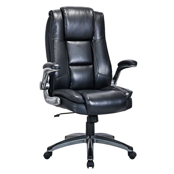 Кресло BRABIX PREMIUM "Paradigm EX-556", пружинный блок, рециклированная кожа, черное, 532976 - Вид 2