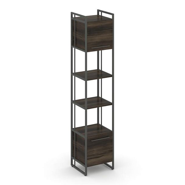 Rift Шкаф 5 ниш узкий RF.SU-54 (U) Дуб Мали/Металл Антрацит 420*396*2010 - Вид 1