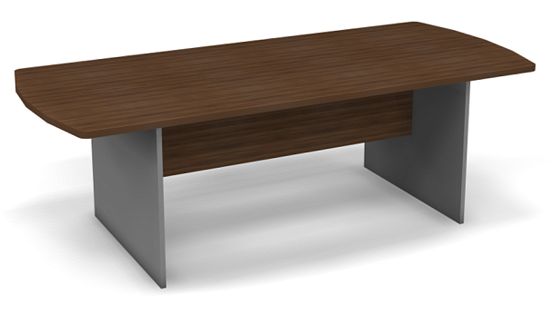 Конференц-стол симметричный 2300 Берлин Орех Вармия/Серый КСП 230 - Вид 1
