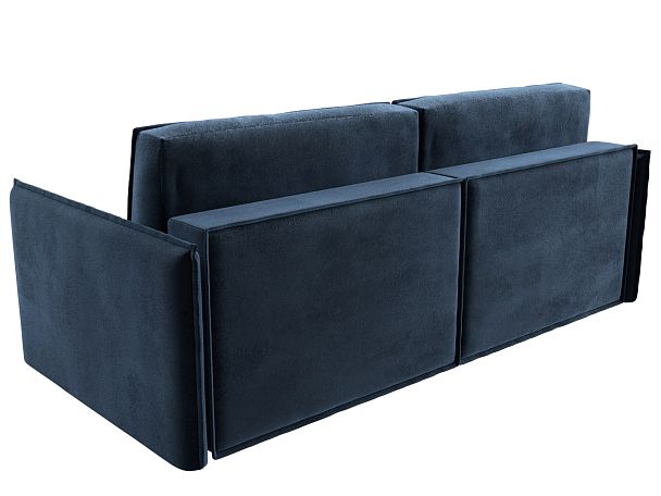 Диван прямой Либерти Велюр синий - Вид 6