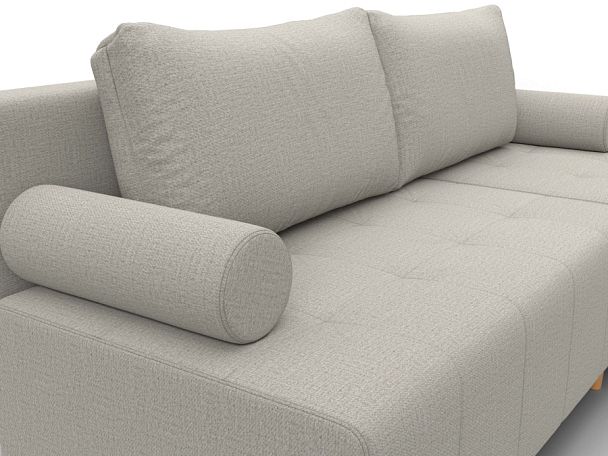 Диван угловой Лига-102 угол универсальный Рогожка бежевый - Вид 4