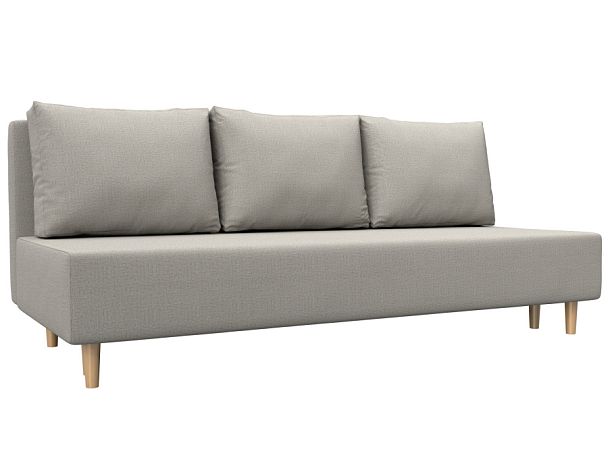 Диван прямой Лига-033 Рогожка бежевый - Вид 1