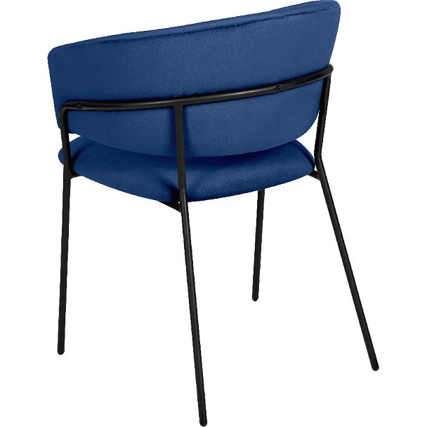 Комплект кухонных стульев Даксон синий велюр/черный, 4 шт. - Вид 5