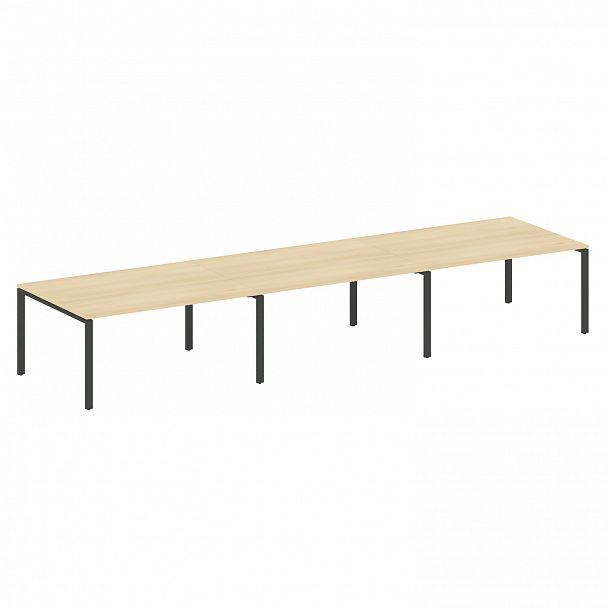 Стол для переговоров "Metal System" БП.ПРГ-3.4 акация/антрацит - Вид 1