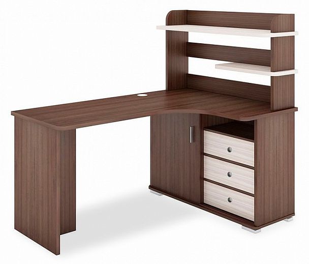 Стол компьютерный Домино СР-165 Карамель/Шамони правый - Вид 1