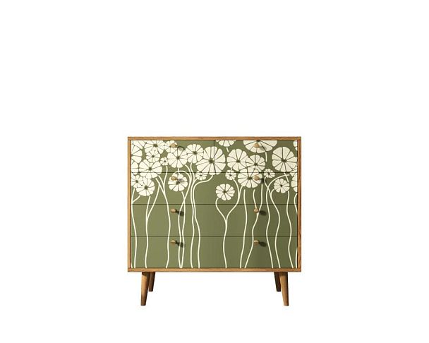 Комод Berber пять ящиков арт BB36/Print_53 - Вид 1