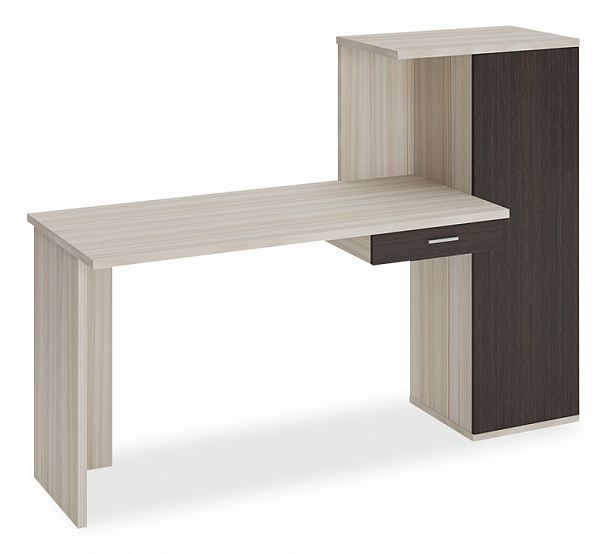 Стол письменный Домино Lite СКЛ-ПРЯМ130+ШК Венге/Карамель - Вид 1