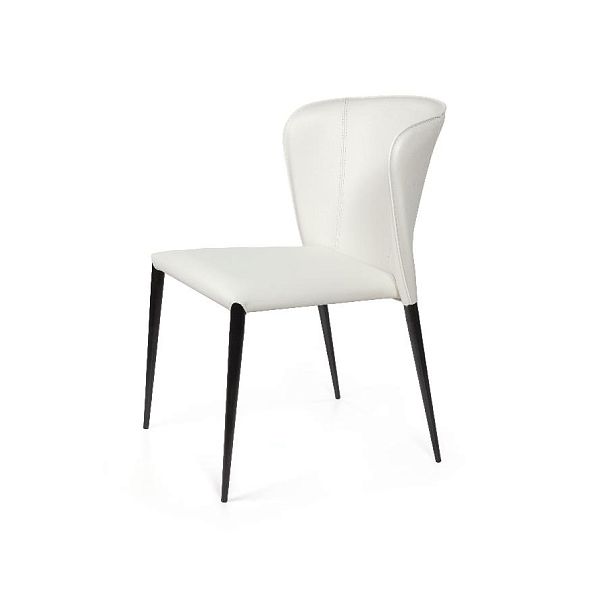 Стул Albert, кожа белый - Вид 1
