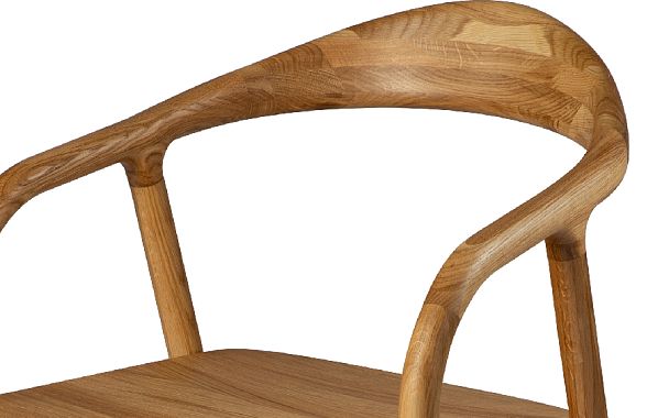 Кресло деревянное из массива дуба Соул Дуб светлый - Вид 11