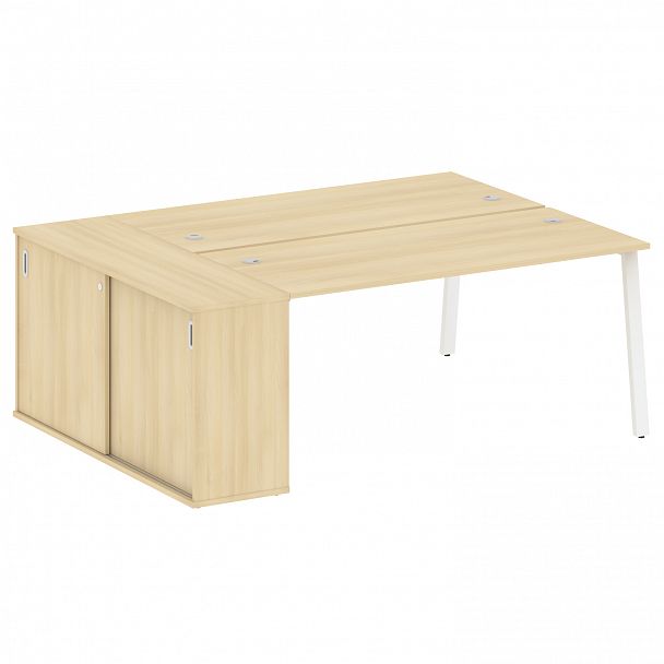 Рабочая станция "Metal System" БА.РС-СШК-1.4 акация/белый - Вид 1