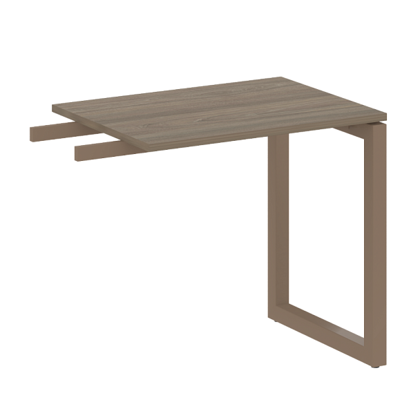 Metal System Quattro Приставной элемент на О-образном м/к 50БО.ПР-2 Вяз/Мокко металл 800*600*750 - Вид 1