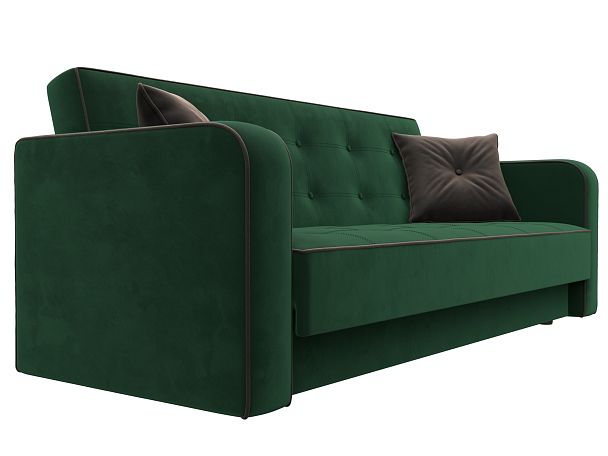 Диван-книжка Тур Велюр зеленый - Вид 3