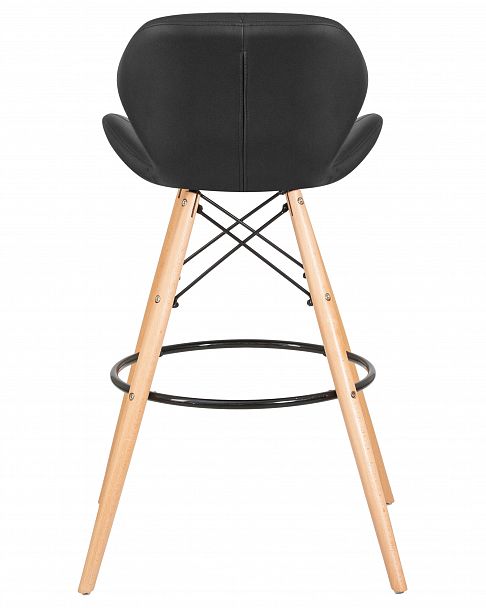 Стул барный DOBRIN BUTTERFLY BAR (ножки светлый бук, цвет чёрный) - Вид 5