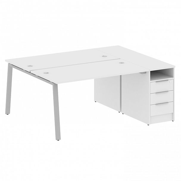 Рабочая станция "Metal System" БА.РС-СТП-2.3 белый/серый - Вид 1