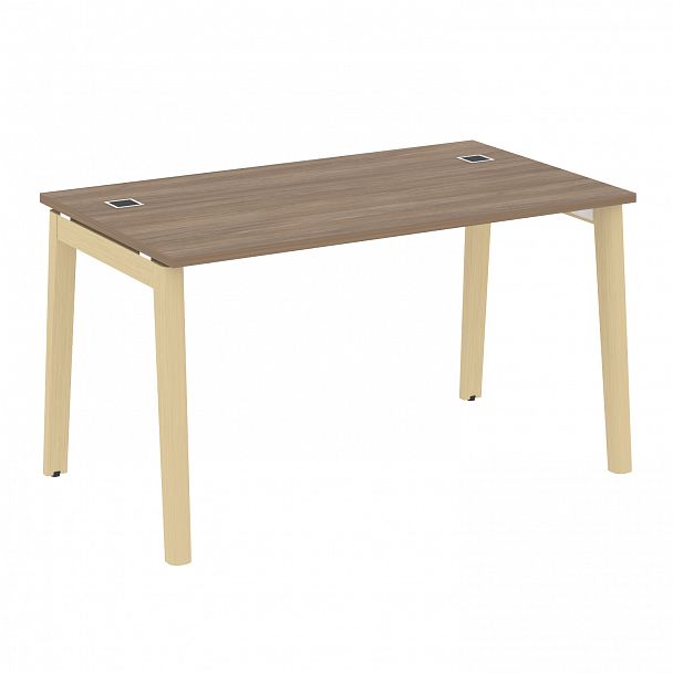 Стол рабочий руководителя "Onix wood direct" OW.SRR-3.8 дуб аризона/дуб светлый - Вид 1