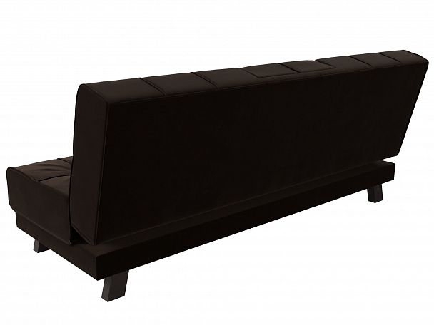 Прямой диван Винсент (полностью микровельвет коричневый) - Вид 8