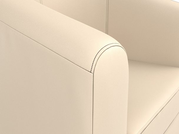 Кресло Норден (полностью экокожа бежевая) - Вид 4