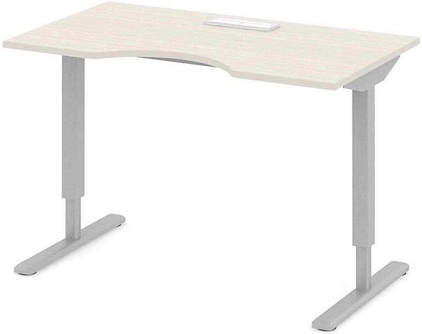 Стол офисный рабочий С-ТРС11 "Трансформер"  ПК-ТРС-СТЭ140Х80КК/ЭР-В1-30 дуб альпийский - Вид 1
