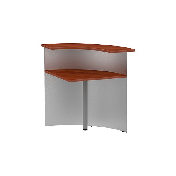 Стойка ресепшн угловая СР-80/80R орех итальянский - Вид 2