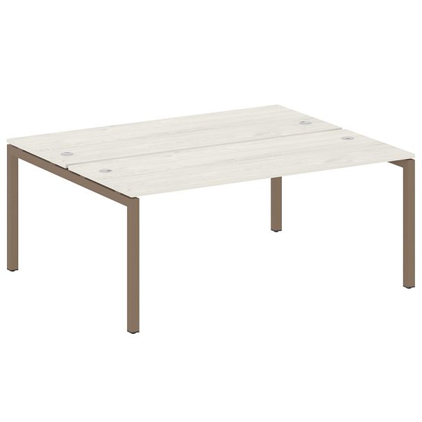 Metal System Quattro Р. ст. на П-образном м/к 50БП.РАС-СП-2.5 Дуб наварра/Мокко металл 1800*1475*750 - Вид 1