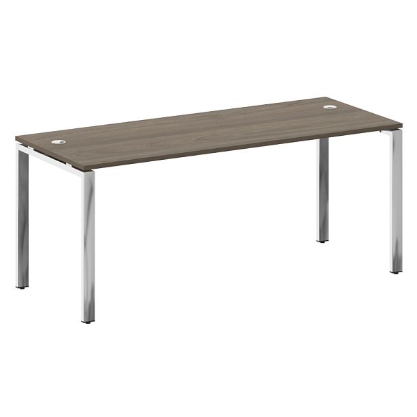 Metal System Direct Стол рабочий руководителя на П-обр. м/к БП.СРР-5.7 Вяз/Нерж. сталь 1800*720*750 - Вид 1