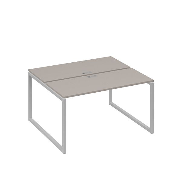 Станция (2х140) офисная с металлокаркасом QUATTRO A4 А4 Б4 171 БП мокко премиум / металлокаркас серый - Вид 1