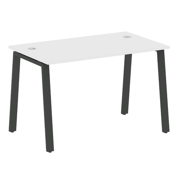 Metal System Стол письменный на А-образном м/к БА.СП-2 Белый/Антрацит металл 1200*720*750 - Вид 1