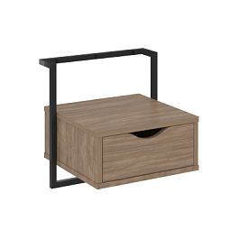 Тумба навесная "Loft" (крепление к стене) VR.L-SY1 Дуб Аризона/Черный - Фото предпросмотра