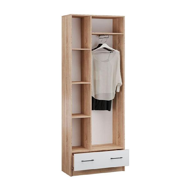 Прихожая Денвер шкаф 2х-ств. дуб сонома/белый - Вид 2