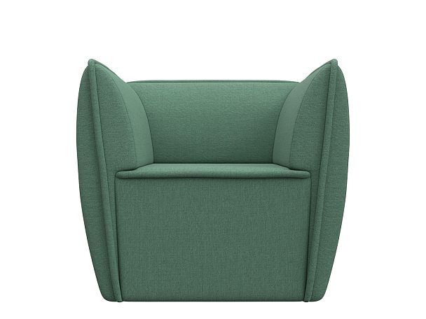 Кресло Бергамо Рогожка зеленый - Вид 2