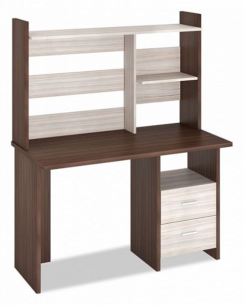 Стол компьютерный Домино Лайт СКЛ-Прям120+НКЛ-120 Карамель/Шамони - Вид 1