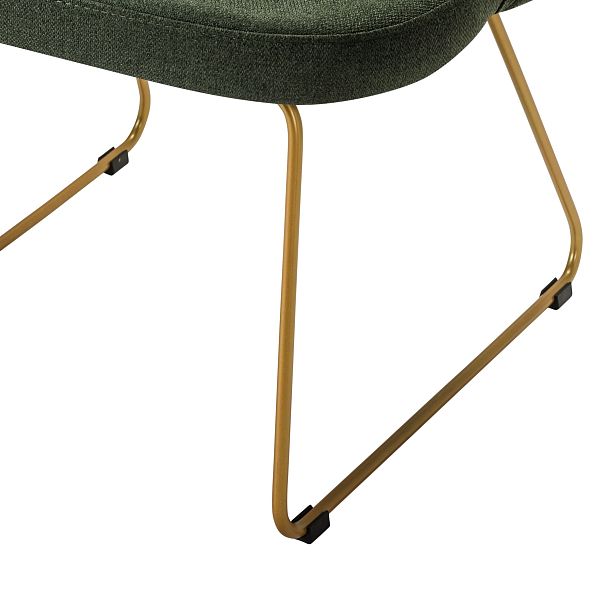Стул Lars тёмно-зеленый/Линк золото - Вид 5