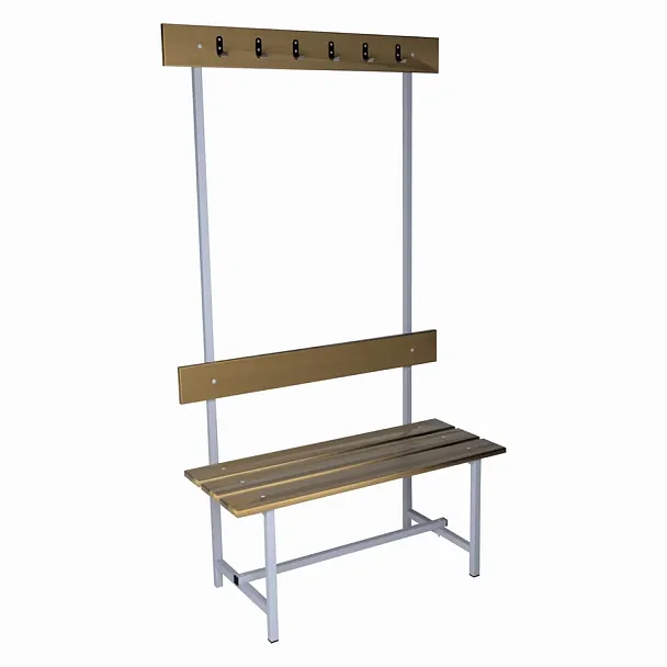 Скамья с вешалкой односторонняя 6 крючков 1000 - Вид 2