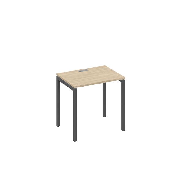 Стол письменный на металлокаркасе DUE A4 А4 Б2 001 БП дуб скандинавский / металлокаркас антрацит - Вид 1